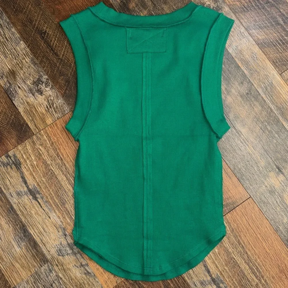 Free-people Women's Green Vest